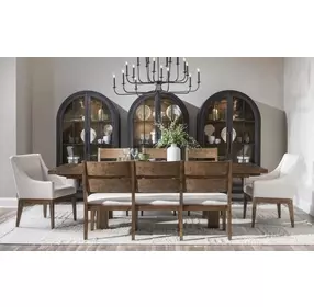 Artisans Place White Upholstered 67" Dining Bench