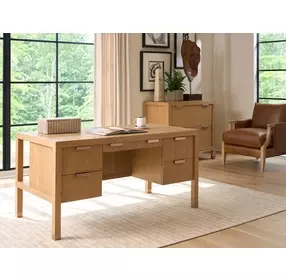 Studio Designs Tan 60" Morella Writing Desk