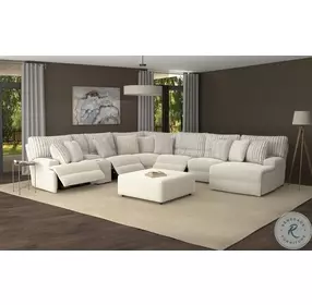 Carmen Porcelain 8 Piece Modular Power Reclining Sectional