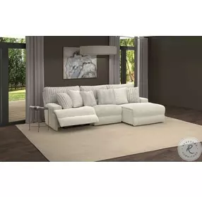 Carmen Porcelain 3 Piece Modular Power Reclining Sectional
