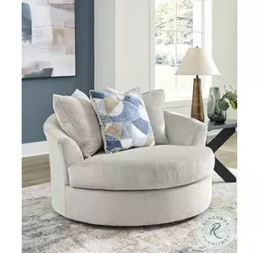 Maxon Place Stone Oversized Swivel Accent Chair