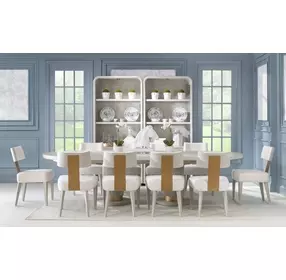 Miramar White Upholstered Side Chair Set of 2