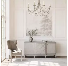 Cornelia Beige And Gray Arm Chair Set of 2