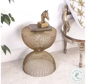 Nicholas Gold Metal End Table