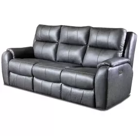 Marquis Smoke 84" Zero Gravity Power Reclining Sofa with Power Headrest and USB Charging