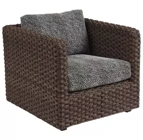 Kilimanjaro Black Upholstered Outdoor Lounge Chair