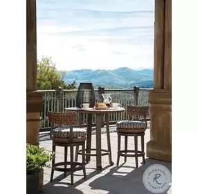 Kilimanjaro Brown Outdoor Round Bistro Table