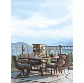 Kilimanjaro Brown Outdoor Rectangular Dining Table