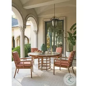 Sandpiper Bay Brown Outdoor Round Dining Table