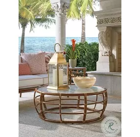 Sandpiper Bay Brown Outdoor Round Cocktail Table
