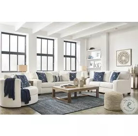 Padova Ivory Swivel Accent Chair