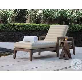 Mozambique Taupe Gray Outdoor Accent Table