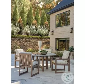 Mozambique Brown Outdoor Round Dining Table