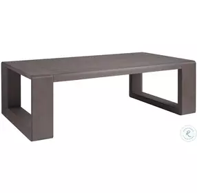Mozambique Taupe Gray Outdoor Rectangular Occasional Table Set