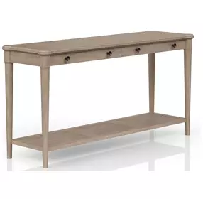 Wilmington Sand Sofa Table with Cane