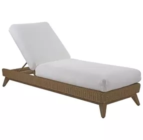 Isle of Palms White Outdoor 82" Chaise Lounge