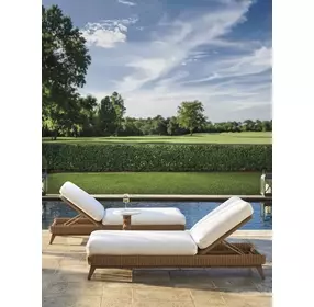 Isle of Palms White Outdoor 82" Chaise Lounge