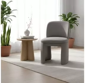 Mia Warm Gray Upholstered Side Chair
