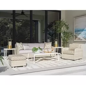 Sand Dune Brown Outdoor 88" Sofa