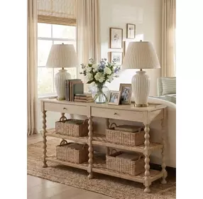 Haven Sun Oak Rectangular Console Table