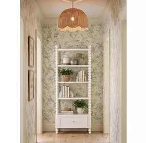 Haven Warm White Etagere with 4 Shelves