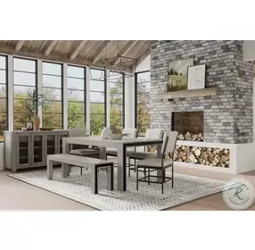 Fallon Gray And Black Sideboard