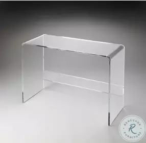 Butler Loft Crystal Clear Acrylic Console Table