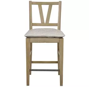 Magnolia Cashew Counter Height Slat Back Chair Set of 2