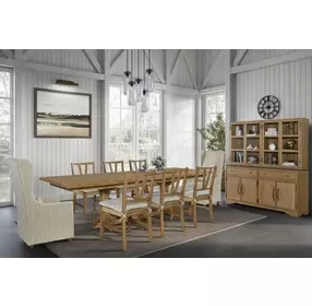 Magnolia Cashew 8 Door Hutch and Buffet