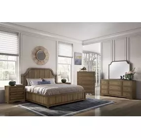 Magnolia Almond 3 Drawer Nightstand with USB Charging