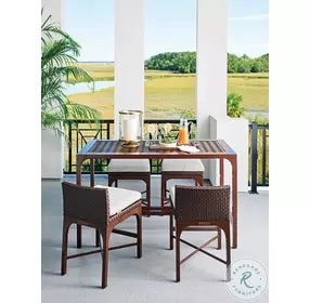 Abaco English Walnut Outdoor Bistro Table