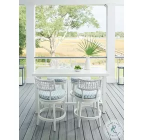 Seabrook Oyester White Outdoor Bistro Table