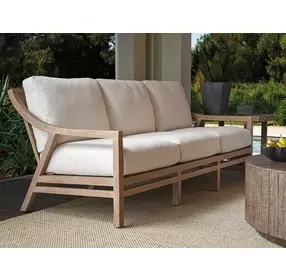 Stillwater Cove Ivory Outdoor 83" Sofa