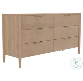 Sinclair Natural 6 Drawer Dresser