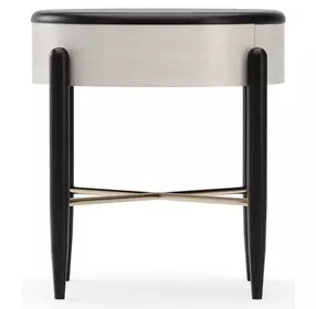 Madera Walnut and Opal Ash 1 Drawer Accent Nightstand