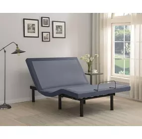 Clara Gray and Black California King Adjustable Bed