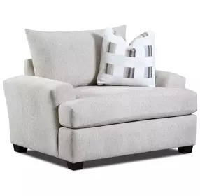 Premier Taupe Performance Fabric Upholstered Chair and A Half with Pillow