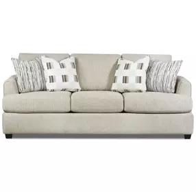 Premier Taupe Performance Fabric 93" Sofa with Flared Arm