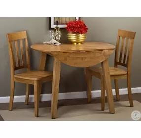 Simplicity Honey Slat Back Side Chair Set of 2