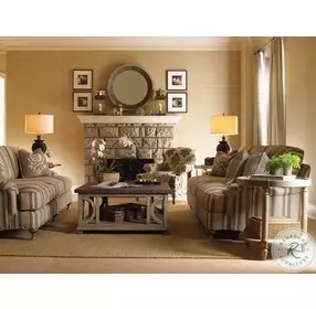 Twilight Bay Soft Taupe Gray And Driftwood Wyatt Cocktail Table