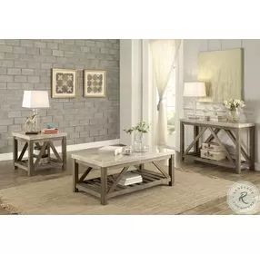 Ridley Weathered Natural End Table