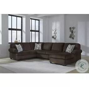 Landsings Chocolate 3 Piece Modular Sectional with RAF Chaise