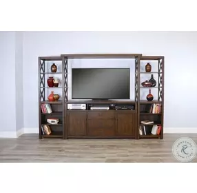 Havenstead Dark Brown 114" Entertainment Wall