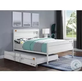 Cargo White Full Panel Bed