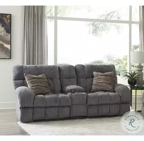 Ashland Granite Lay Flat Reclining Console 86" Loveseat