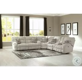 Ashland Buff Lay Flat 3 Piece Power Reclining Sectional