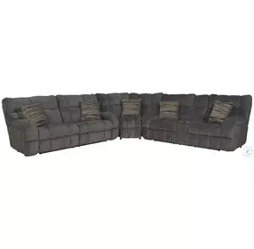 Ashland Granite Lay Flat 3 Piece Reclining Sectional