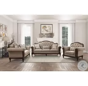 Heath Court Brown Loveseat