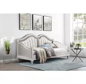 Evangeline Silver And Ivory Twin Daybed
