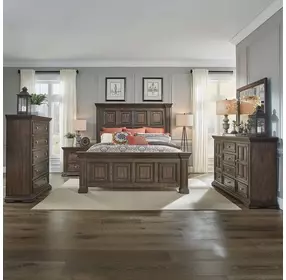 Grand Canyon Brownstone 6 Drawer Dresser with Mirror